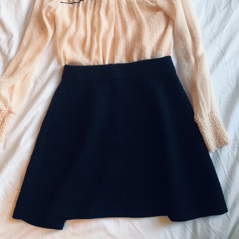 Banana Republic Quilted Skater Circle Skirt
